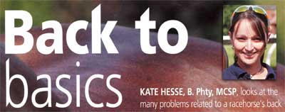 Kate Hesse, equine physiotherapist Pacemaker magazine article