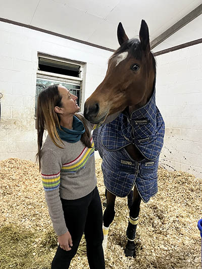 Kate Hesse with Nashwa